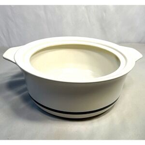 Town & Country Collection Slow Cooker Insert Bowl Stoneware 2.5L White/Black